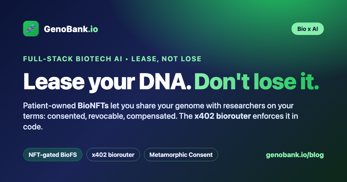 Full-Stack Biotech AI Needs Your DNA